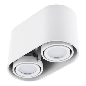 Spotlight SIROK 2xGU10/30W/230V vit