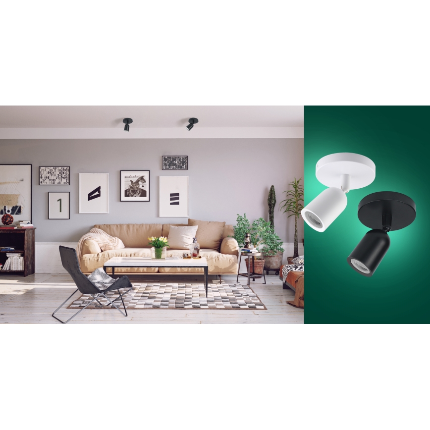 Spotlight SOLIS 1xGU10/6W/230V svart