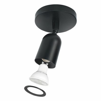 Spotlight SOLIS 1xGU10/6W/230V svart