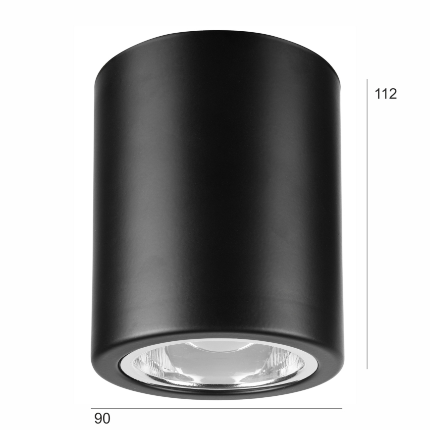 Spotlight TACO 1xE27/15W/230V svart
