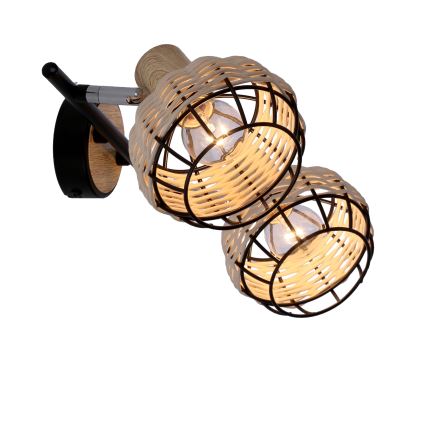 Spotlight TAJGA 2xE14/40W/230V rotting/svart