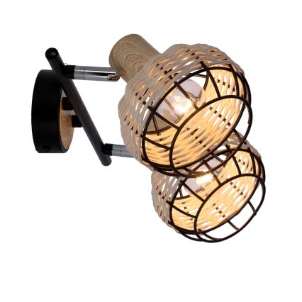 Spotlight TAJGA 2xE14/40W/230V rotting/svart