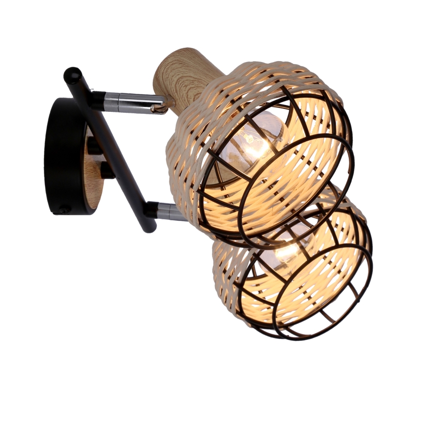 Spotlight TAJGA 2xE14/40W/230V rotting/svart