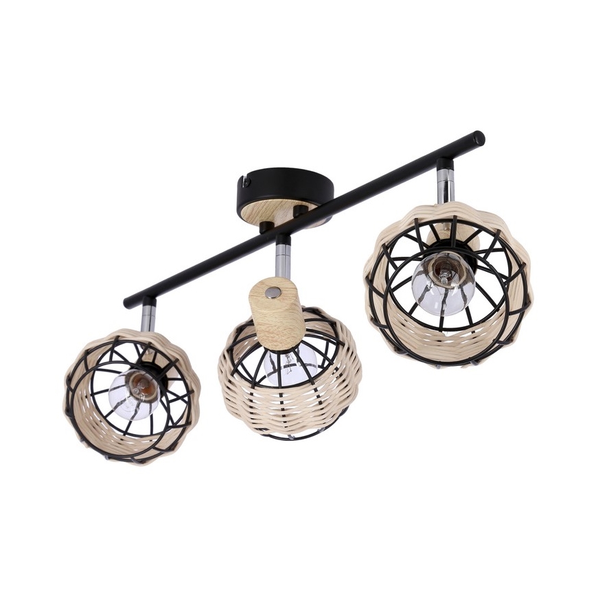 Spotlight TAJGA 3xE14/40W/230V rotting/svart