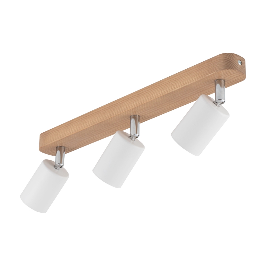 Spotlight  TOP WOOD 3xGU10/10W/230V vit /trä