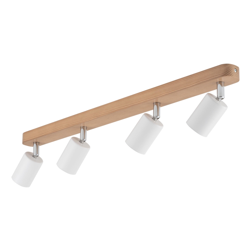 Spotlight  TOP WOOD 4xGU10/10W/230V vit /trä