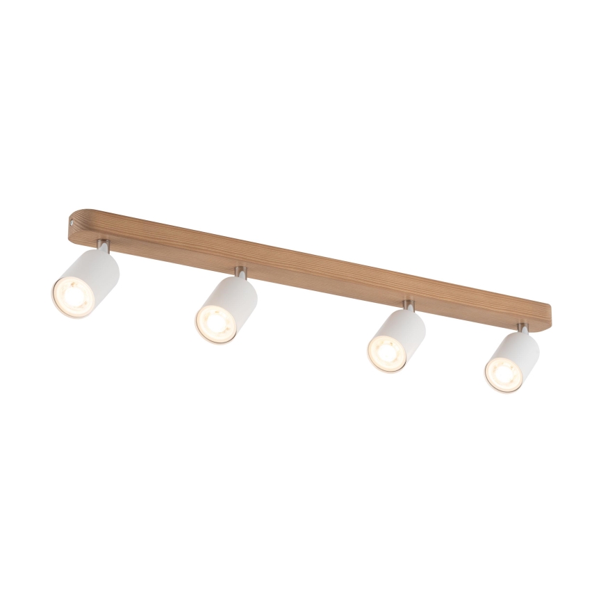 Spotlight  TOP WOOD 4xGU10/10W/230V vit /trä