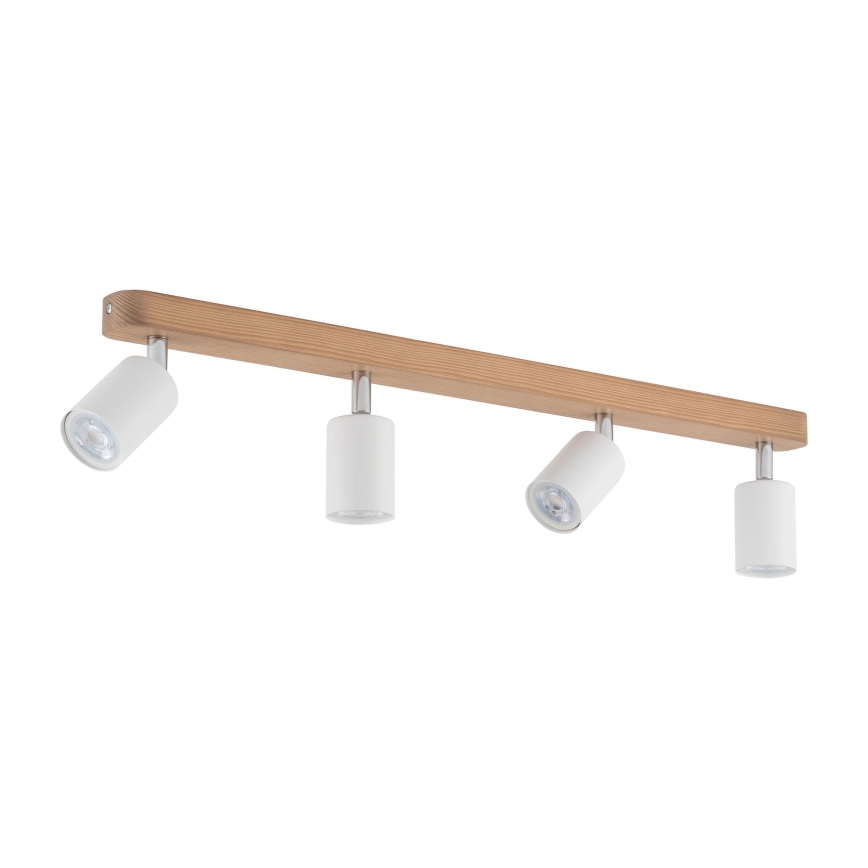 Spotlight  TOP WOOD 4xGU10/10W/230V vit /trä