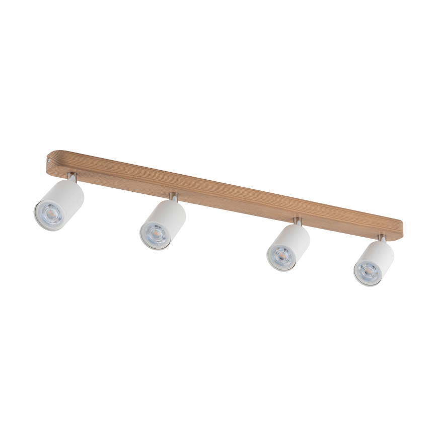 Spotlight  TOP WOOD 4xGU10/10W/230V vit /trä