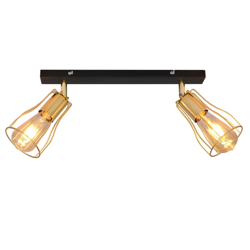 Spotlight TUBE 2xE27/15W/230V guld/svart