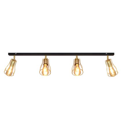 Spotlight TUBE 4xE27/15W/230V guld/svart