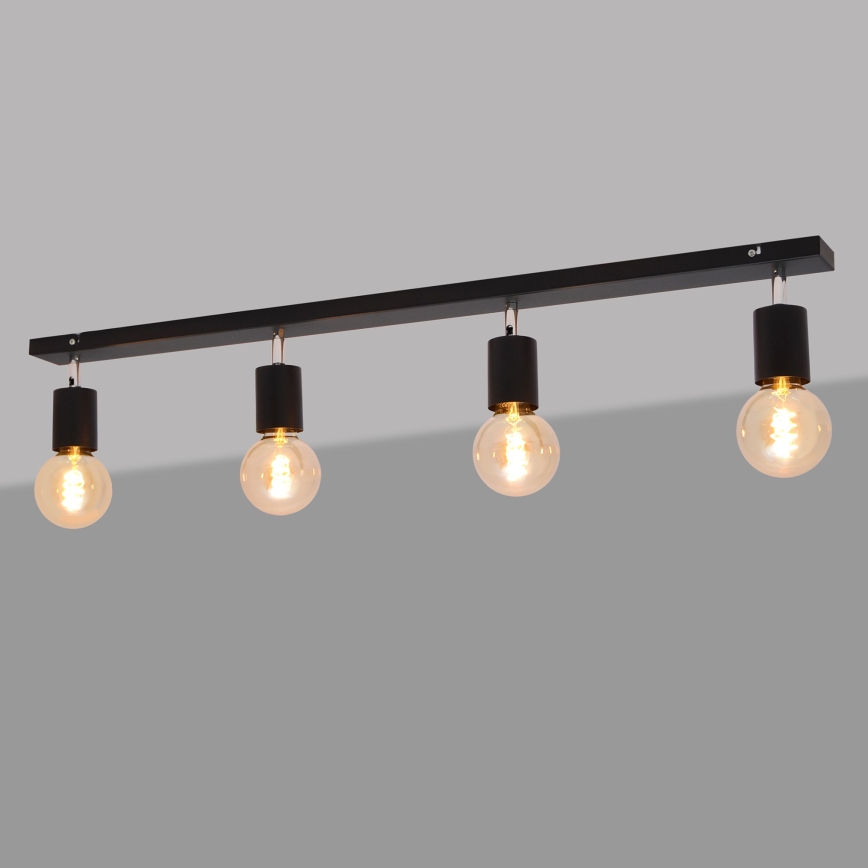 Spotlight  TUNE 4xE27/20W/230V svart 