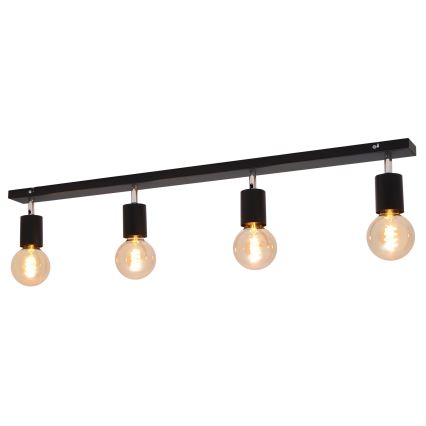 Spotlight  TUNE 4xE27/20W/230V svart 