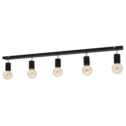 Spotlight  TUNE 5xE27/20W/230V svart 