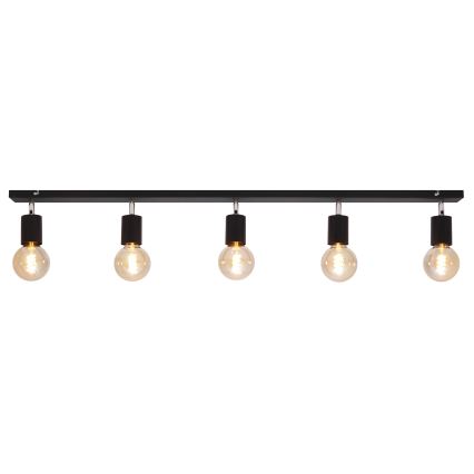 Spotlight  TUNE 5xE27/20W/230V svart 