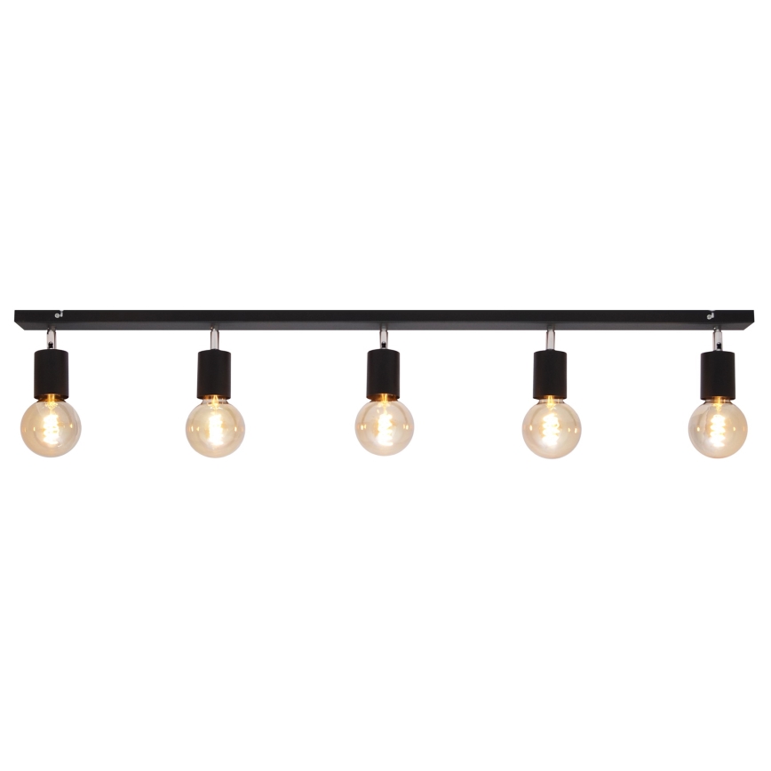 Spotlight  TUNE 5xE27/20W/230V svart 