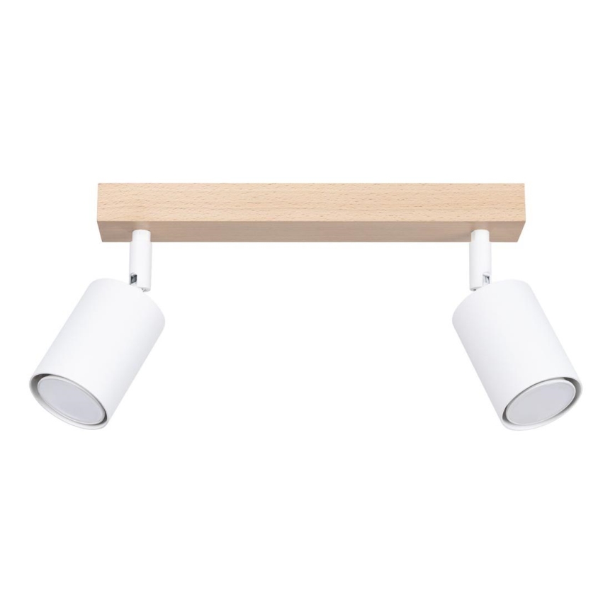 Spotlight VERDO 2xGU10/10W/230V vit/bok