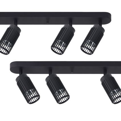 Spotlight VERTICAL 6xGU10/8W/230V svart