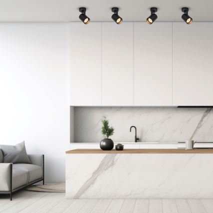 Spotlight VOLF 1xGU10/10W/230V svart