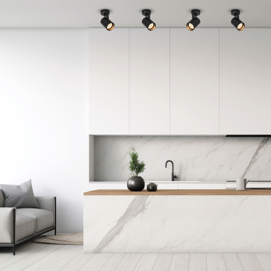 Spotlight VOLF 1xGU10/10W/230V svart