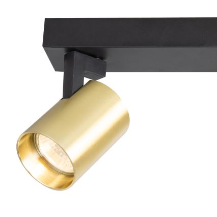 Spotlight VOLF 2xGU10/10W/230V guld/svart