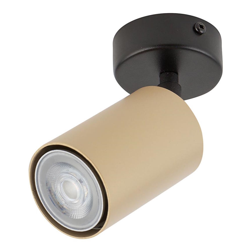 Spotlight  ZOOM 1xGU10/25W/230V svart /gyllene 
