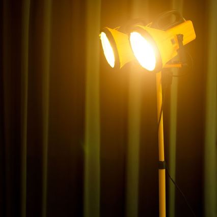 Spotlightstativ 180 cm gul