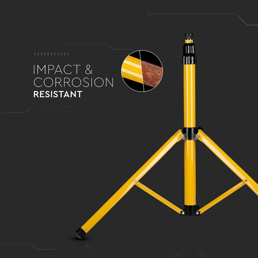 Spotlightstativ 180 cm gul
