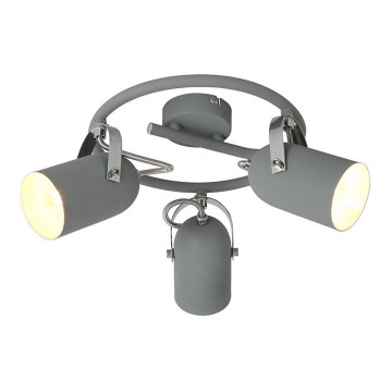 Spotljusgrå 3xE14/40W/230V