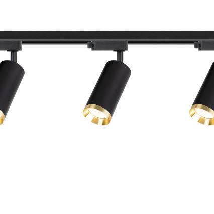 Spottlampa för skensystem MICA 3xGU10/10W/230V svart/guld