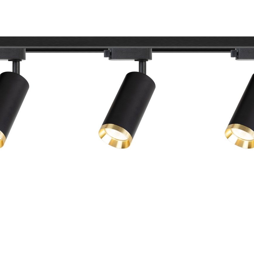 Spottlampa för skensystem MICA 3xGU10/10W/230V svart/guld
