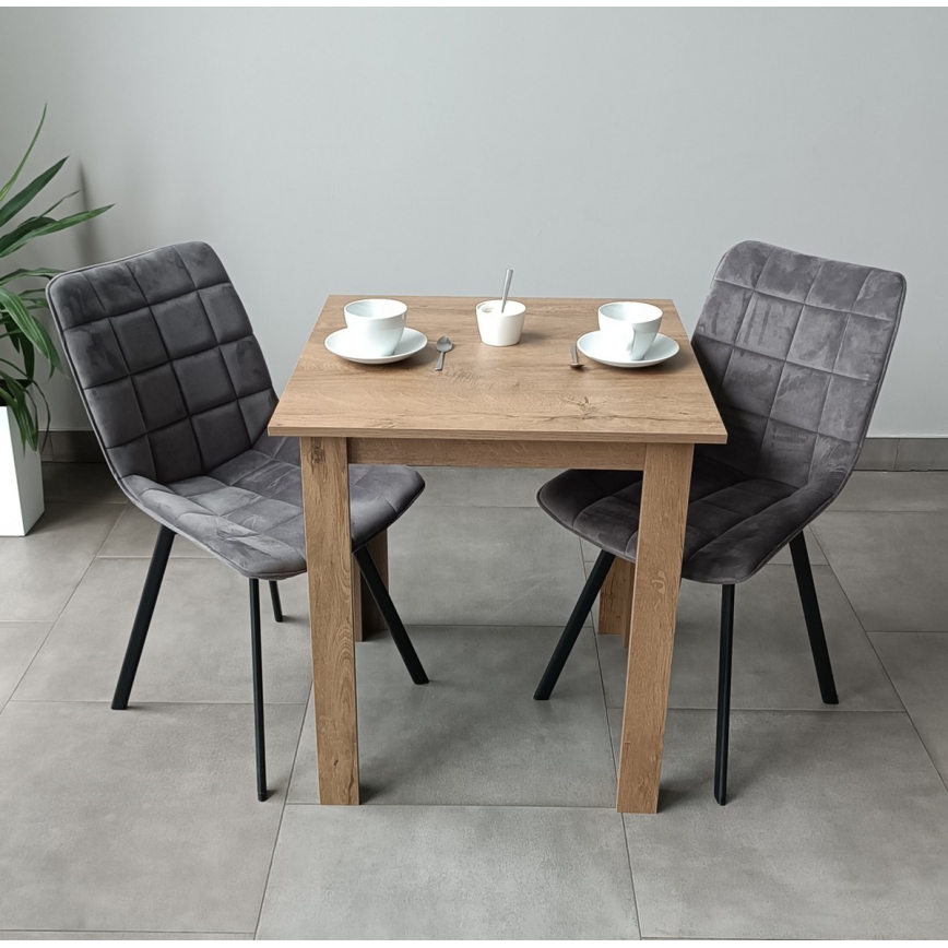 Square dining bord LEVI ek sonoma