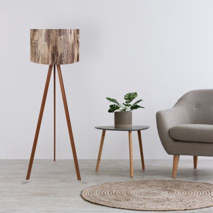 Stå lamp AYD 1xE27/40W/230V brun