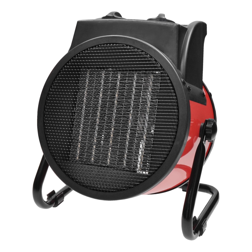 Stående fläkt med en keramiskt värmeelement 3000W/230V svart