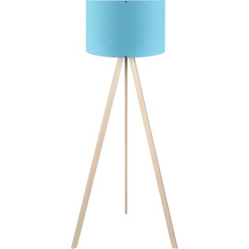 Stående lampa AYD 1xE27/40W/230V blå/beige