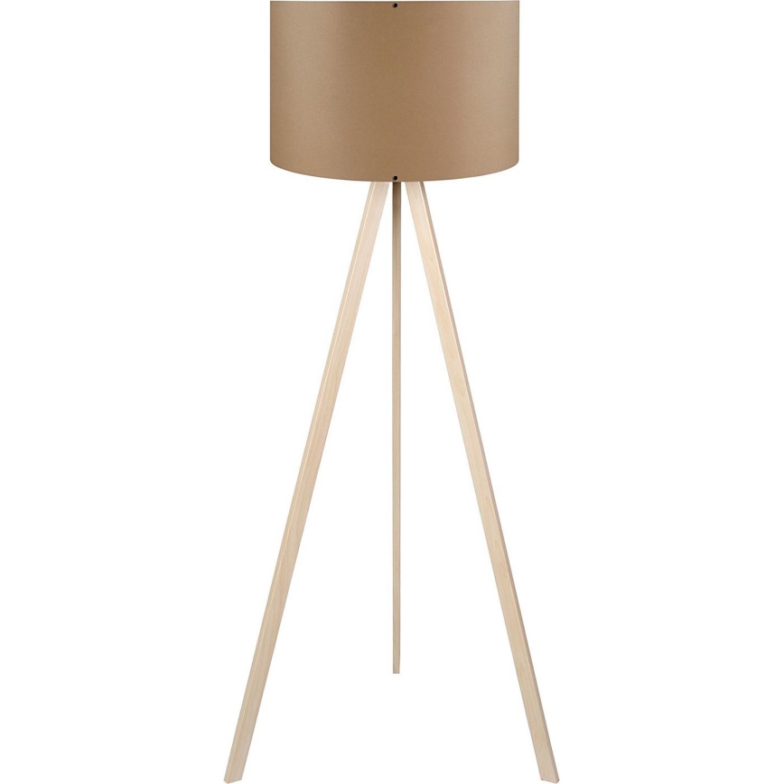 Stående lampa AYD 1xE27/40W/230V brun/beige