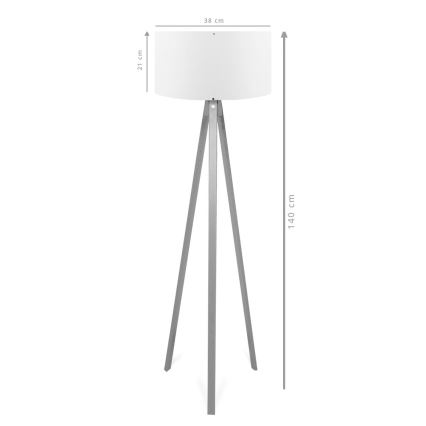 Stående lampa AYD 1xE27/40W/230V brun/grå