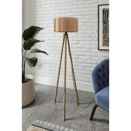 Stående lampa AYD 1xE27/40W/230V brun