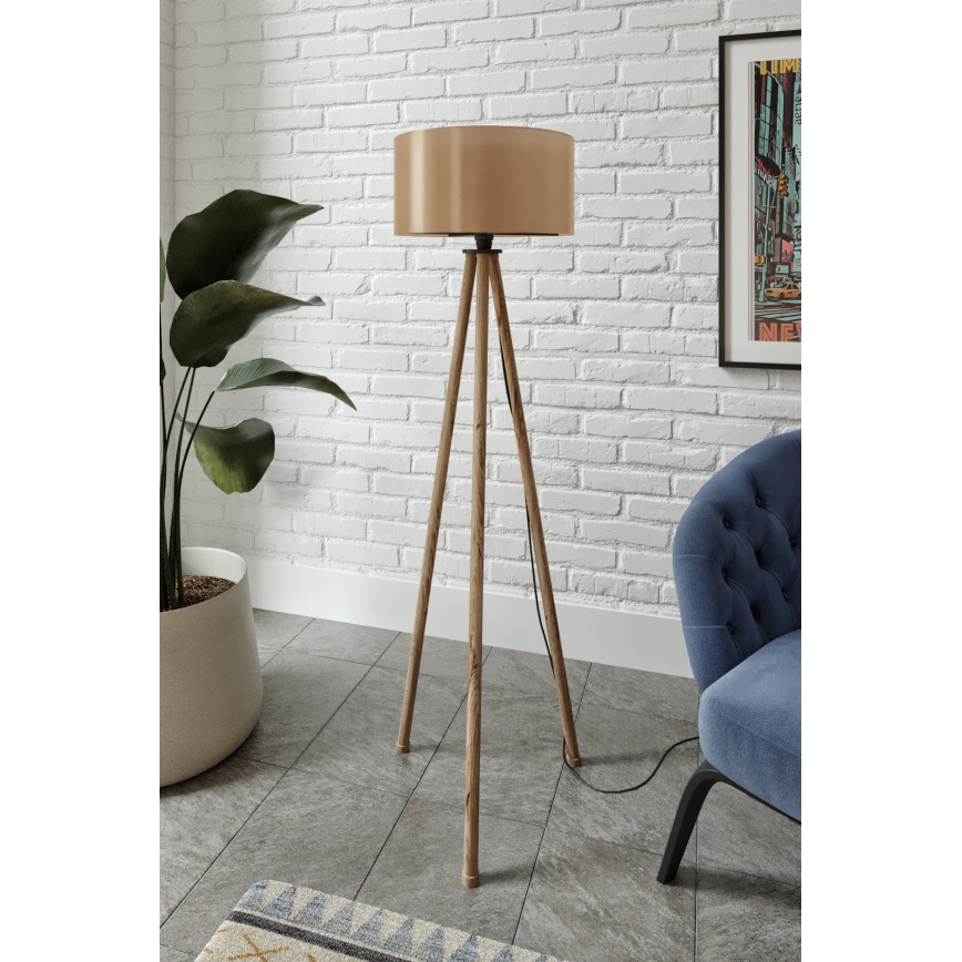 Stående lampa AYD 1xE27/40W/230V brun