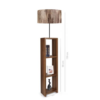 Stående lampa AYD 1xE27/40W/230V brun