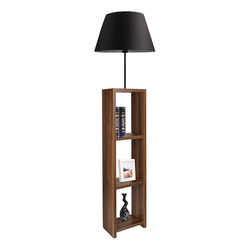 Stående lampa AYD 1xE27/40W/230V brun/svart