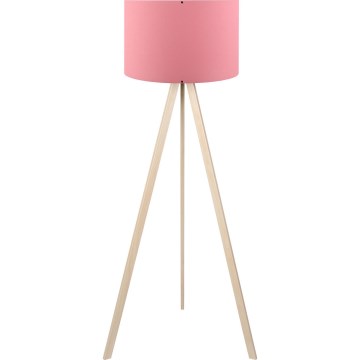 Stående lampa AYD 1xE27/40W/230V rosa/beige