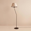Stående lampa AYD 1xE27/40W/230V svart/beige
