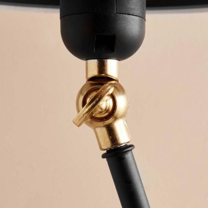 Stående lampa AYD 1xE27/40W/230V svart