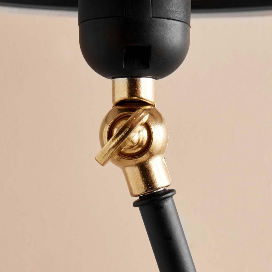 Stående lampa AYD 1xE27/40W/230V svart