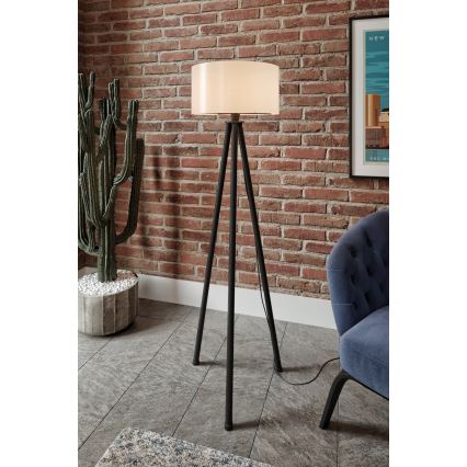 Stående lampa AYD 1xE27/40W/230V svart/vit