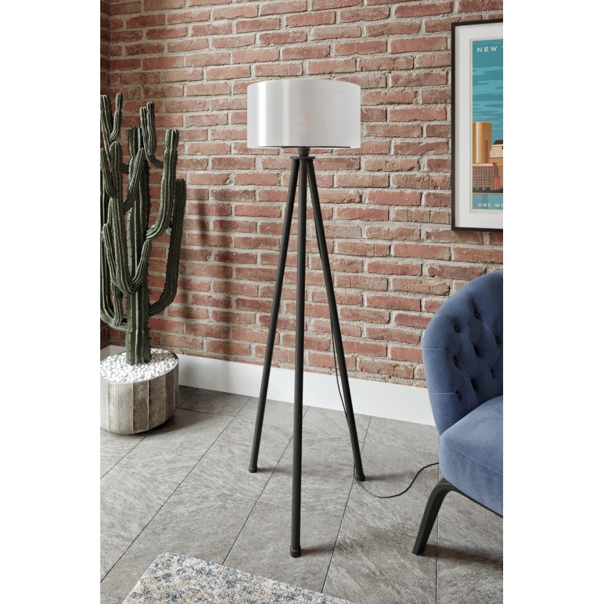 Stående lampa AYD 1xE27/40W/230V svart/vit