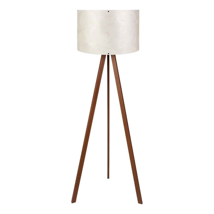 Stående lampa AYD 1xE27/40W/230V vit/brun