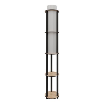 Stående lampa med hyllor NOTO 1xE27/40W/230V beige/svart