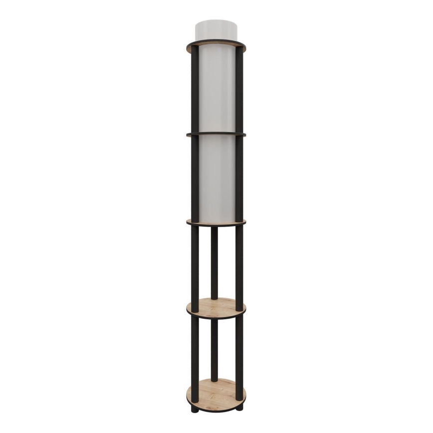 Stående lampa med hyllor NOTO 1xE27/40W/230V beige/svart